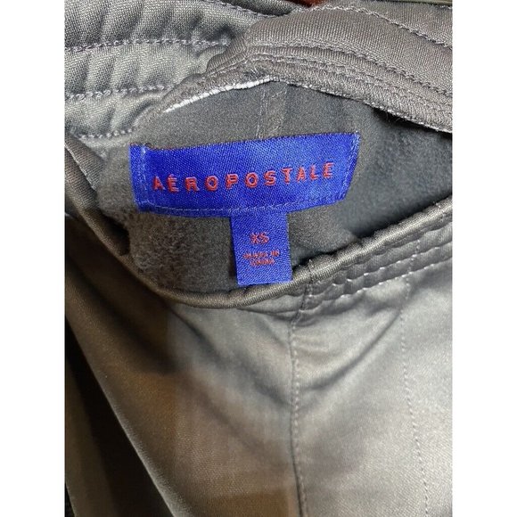 Aeropostale Pants Womens Extra Small Grey Blue Side Button Joggers Sweats Ladies - Picture 6 of 11